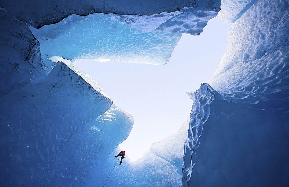 你一定没见过的冰川内部梦幻美景