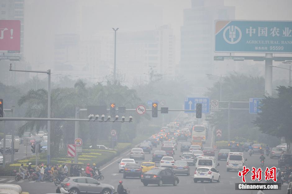 海南首现大范围空气重度污染