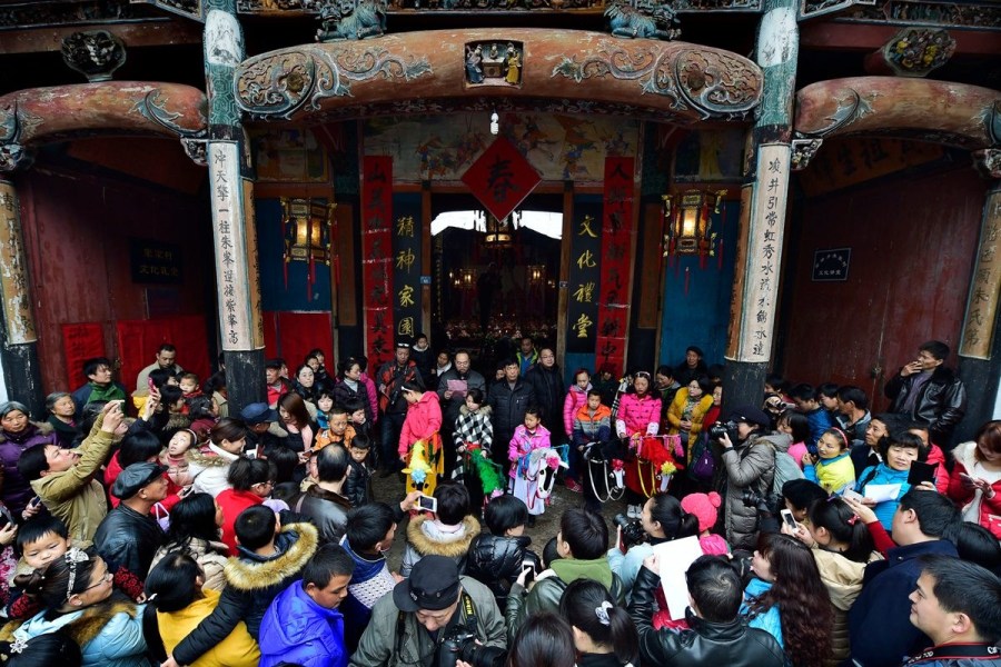 杭州淳安朱熹后裔“猪头祭祖”