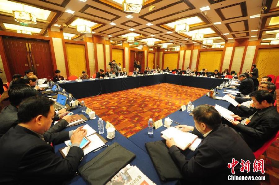 全国政协社科界别委员参加小组讨论