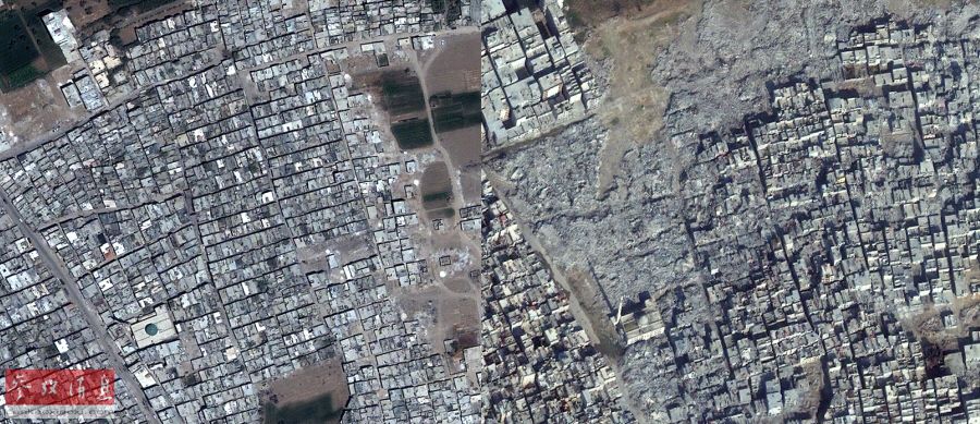 国破家亡：卫星图揭示叙利亚残酷内战