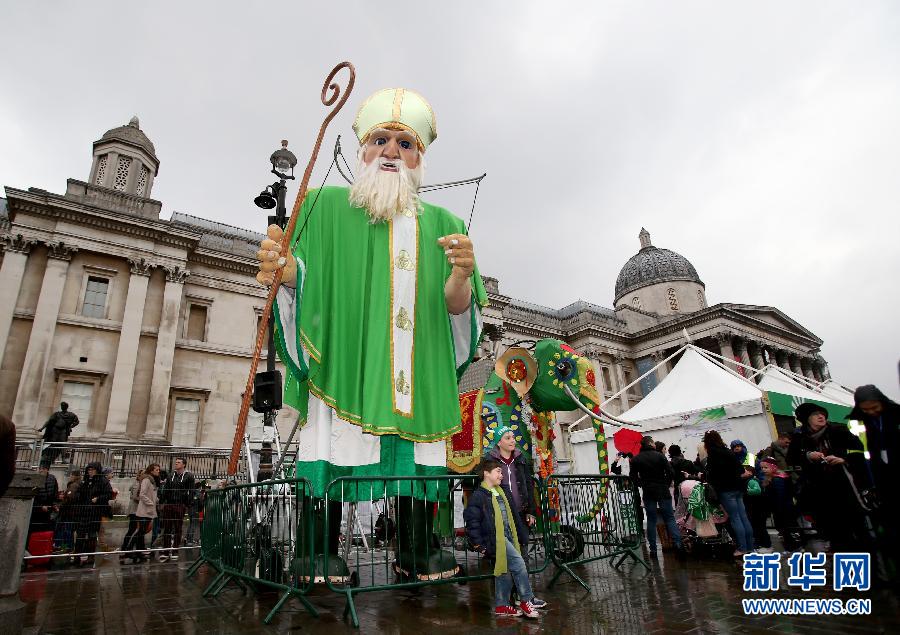 英国伦敦开始庆祝圣帕特里克节