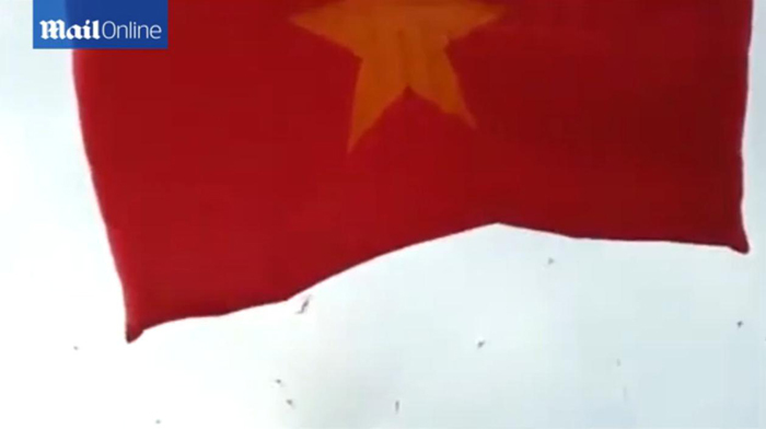越南风筝节：5岁男孩被巨大风筝拖至空中