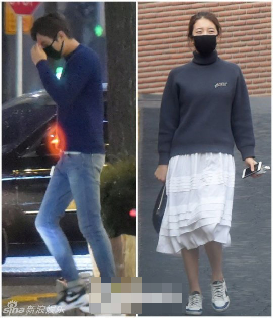 李敏镐秀智秘密约会被拍 口罩遮面同行