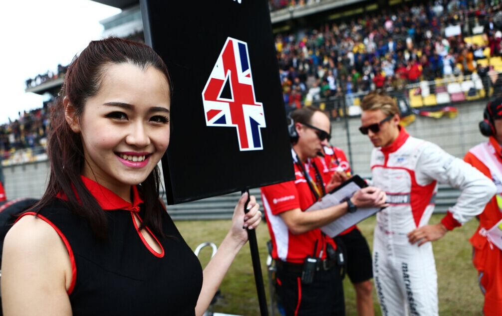 F1中国赛赛车女郎11年靓影：从性感到端庄