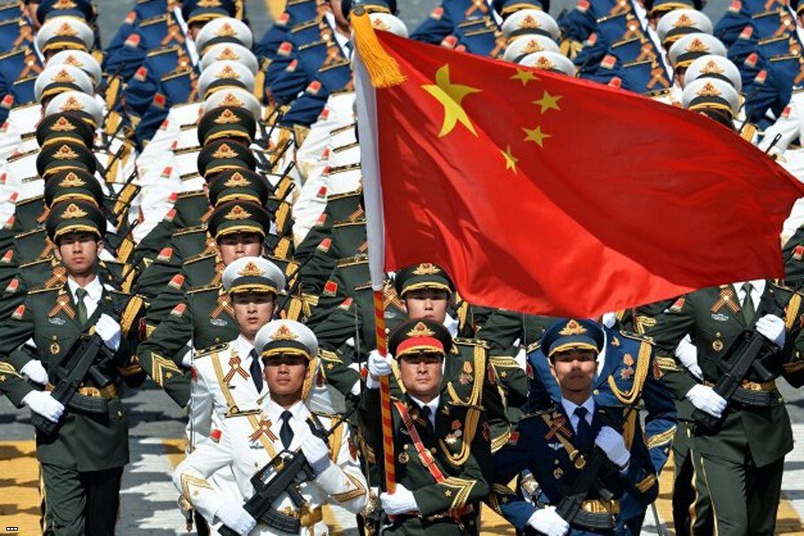 解放军三军仪仗队完成红场受阅任务抵京