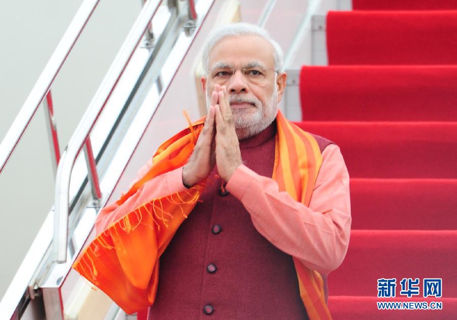 印度总理莫迪抵达西安