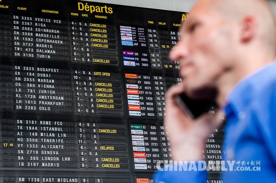 比利时电力中断导致布鲁塞尔国际机场大量航班延误 <BR>