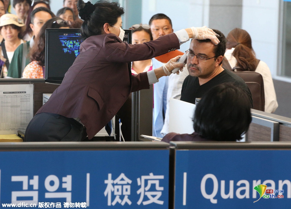 韩MERS患者增加至18位 仁川机场检测入境旅客体温