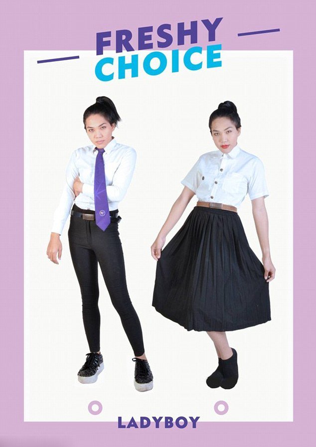 曼谷大学网晒变性人着装制服海报