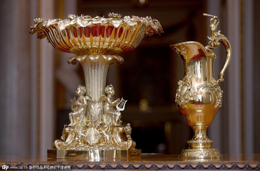 英国夏洛特小公主洗礼仪式即将举行 教堂及所用银壶曝光