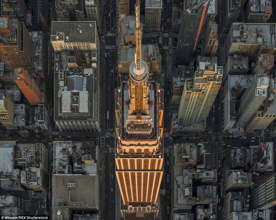 摄影师2000英尺高空航拍美国纽约美景