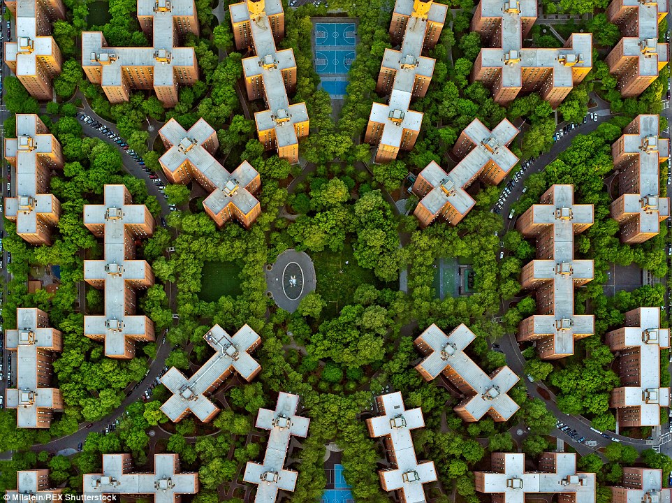 摄影师2000英尺高空航拍美国纽约美景