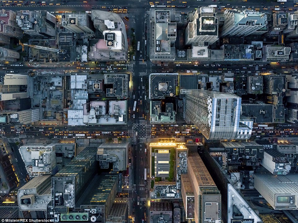 摄影师2000英尺高空航拍美国纽约美景