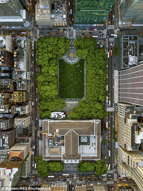 摄影师2000英尺高空航拍美国纽约美景