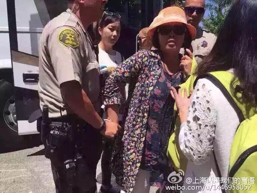 中国游客赴美旅游争抢座位打架 警方出动8辆警车