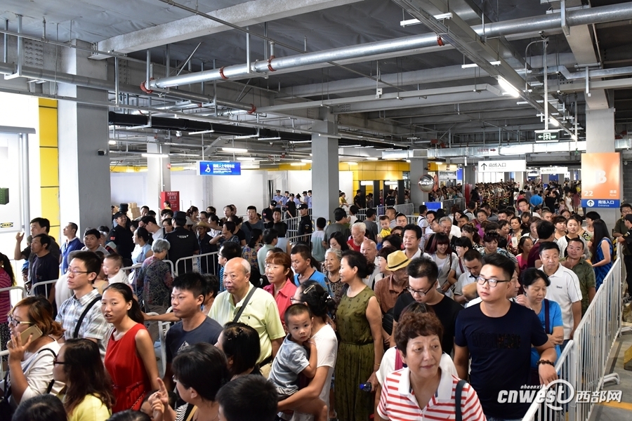 西安宜家正式开业 市民排长队(组图)