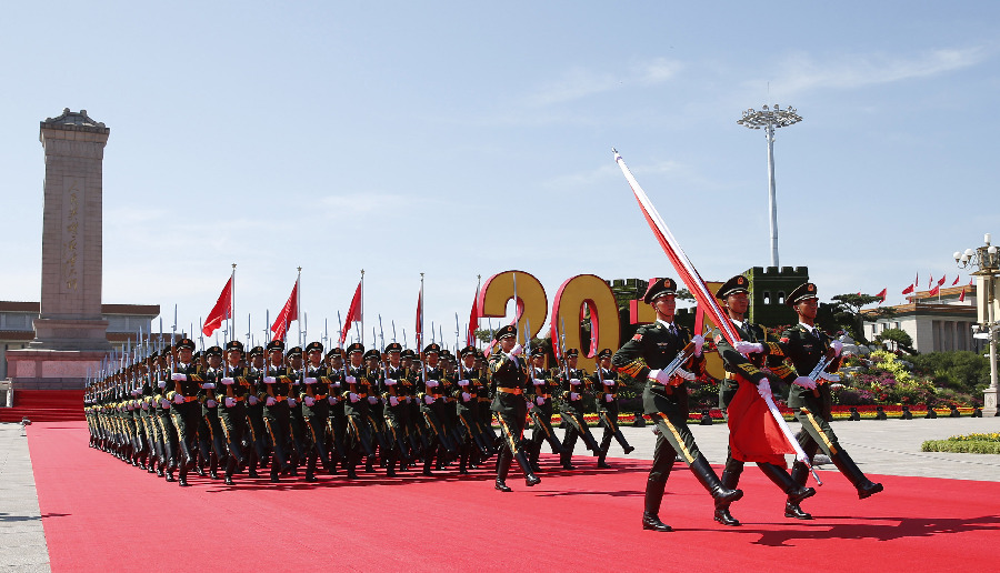 9月3日,中国人民抗日战争暨世界反法西斯战争胜利70周年纪念大会将