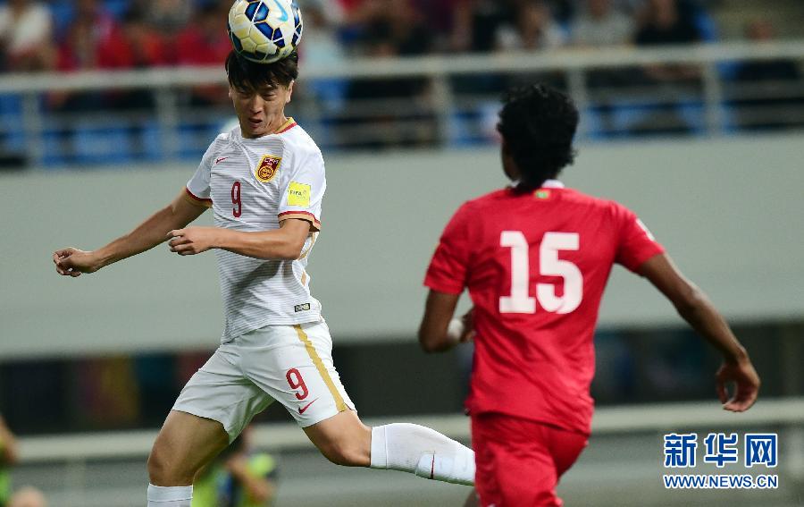 世预赛：中国男足3比0胜马尔代夫