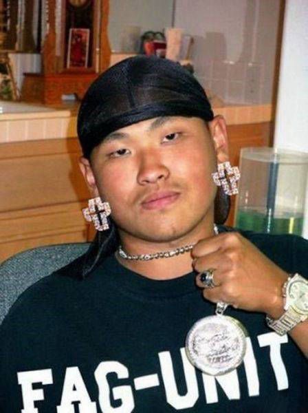 亚洲青年的雷人时尚