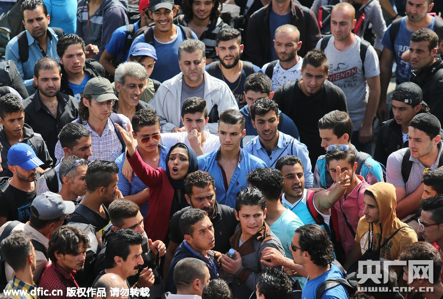 大批叙利亚难民伊斯坦布尔示威
