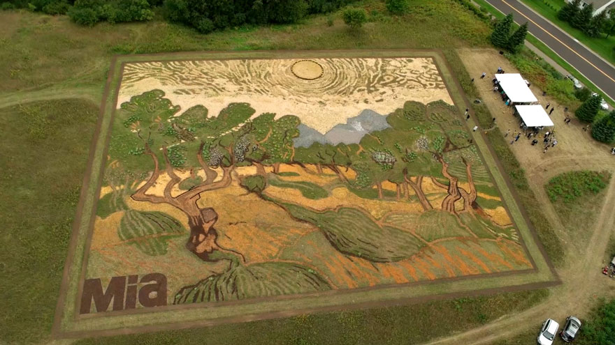 64岁艺术家大地作梵高名画