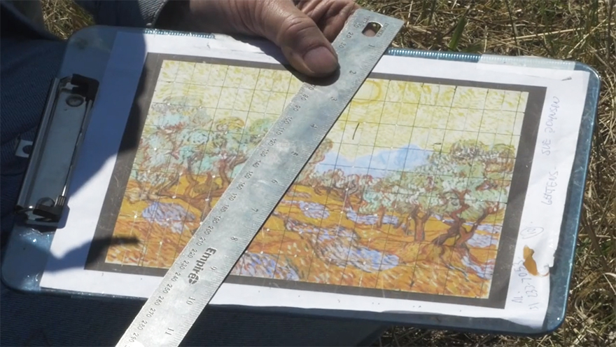 64岁艺术家大地作梵高名画