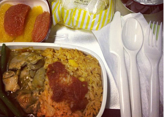 网友吐槽奇葩飞机餐 称“吃完不知道吃的啥”
