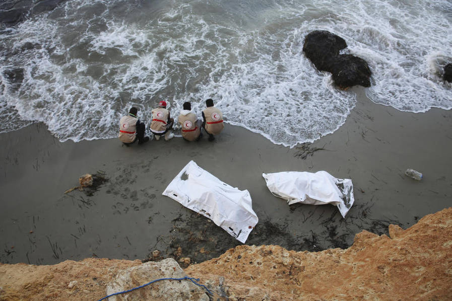 利比亚海岸现95具偷渡者尸体