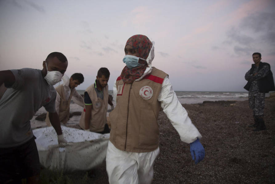 利比亚海岸现95具偷渡者尸体