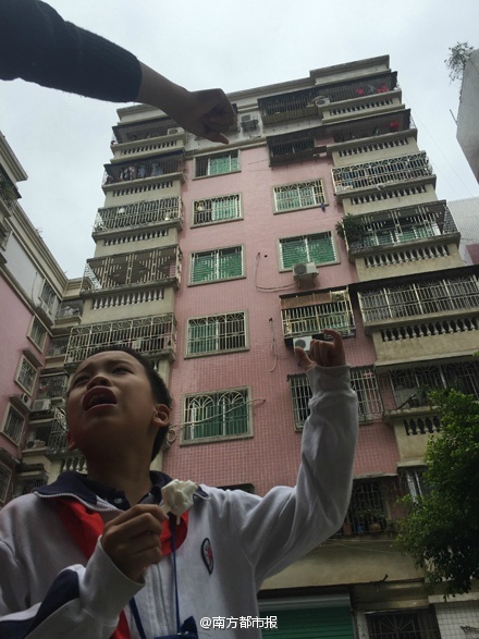 广东惠州一女子徒手爬5楼救邻居3岁孩子