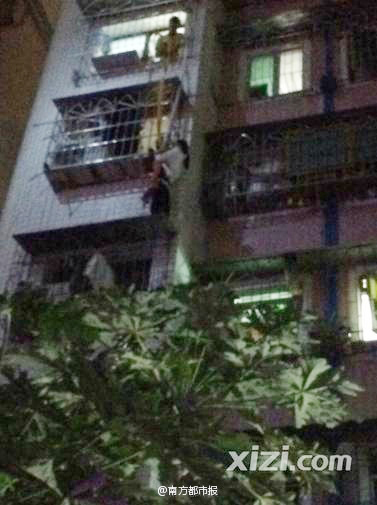 广东惠州一女子徒手爬5楼救邻居3岁孩子