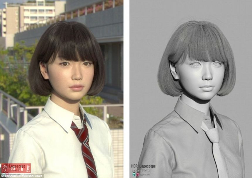 以假乱真：日本3DCG虚拟少女亮相