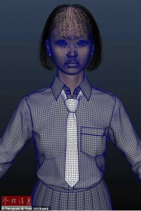 以假乱真：日本3DCG虚拟少女亮相