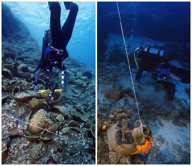 希腊小岛发现22只古沉船：内藏珍贵古文物