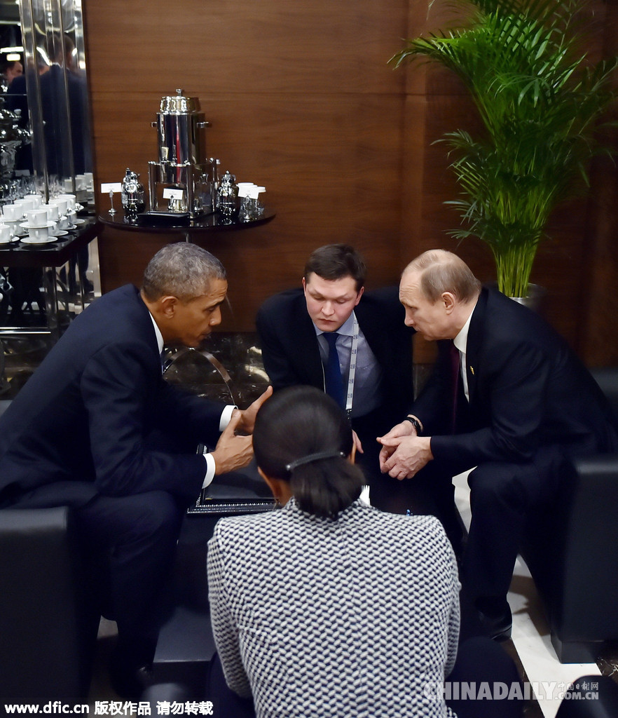 奥巴马与普京G20峰会期间“热聊”35分钟