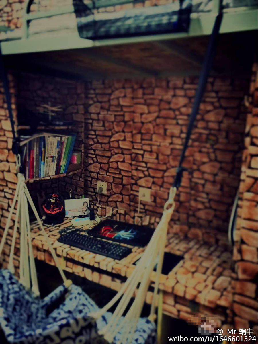 土木工程男生装扮酷炫宿舍