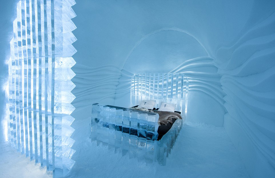 瑞典冰雪酒店开业 主题房如梦幻水晶宫