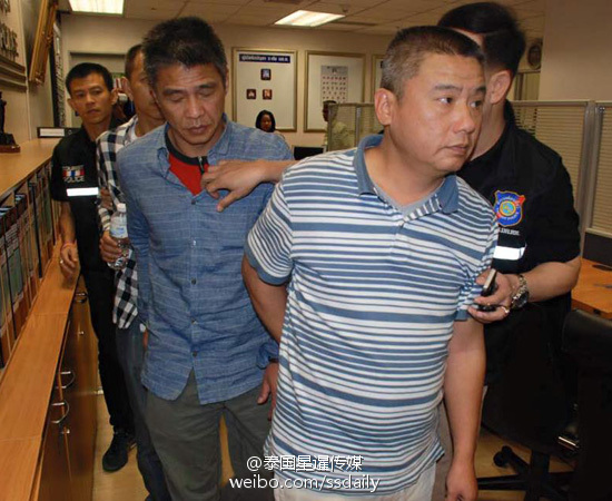 中国三名小偷在泰国曼谷机场行窃被抓(组图)