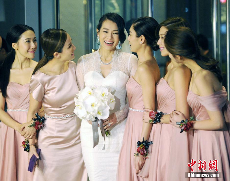 香港女星胡杏儿举行大婚典礼