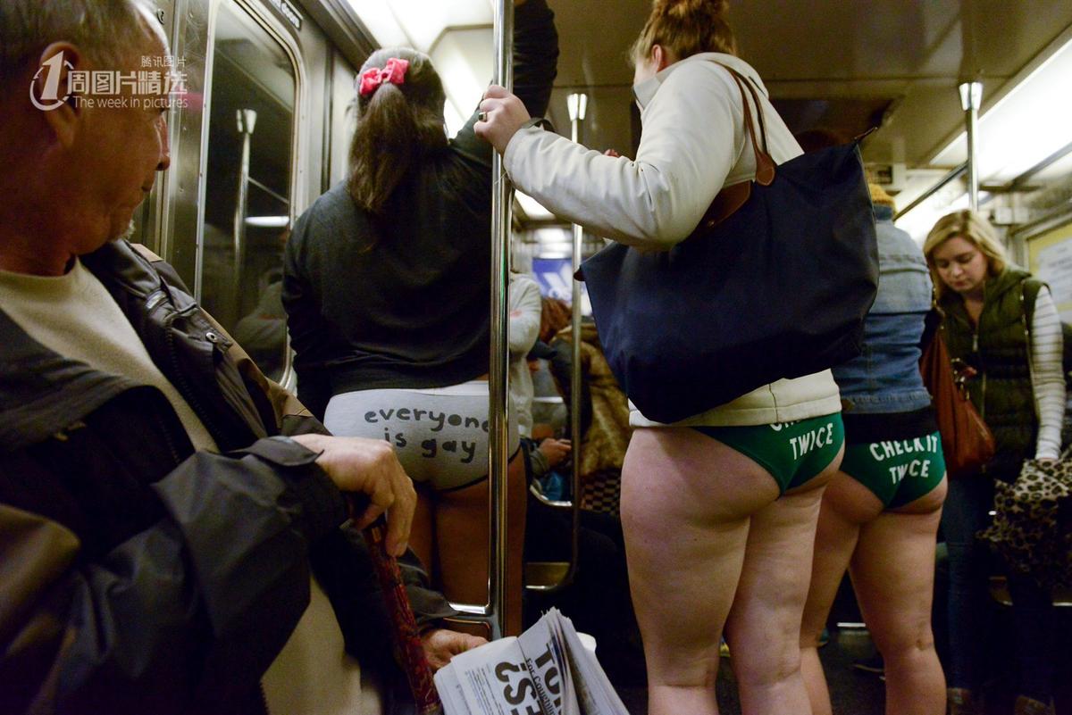 “不穿裤子乘地铁”全球上演 婴儿也参加