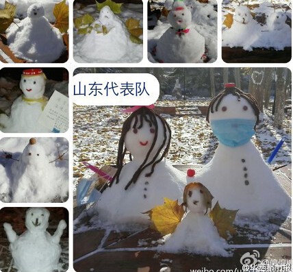 网友发起全国最丑雪人比赛：没有最丑只有更丑