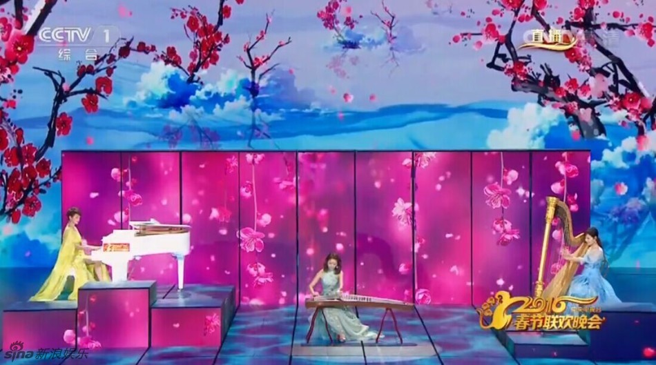 组图:2016央视春晚 林心如刘涛梁咏琪惊艳亮相