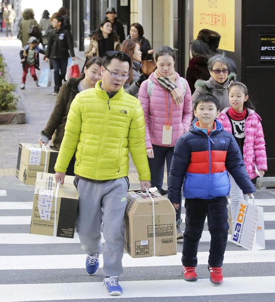 春节中国游客爆买日韩 将超去年6780亿人民币纪录