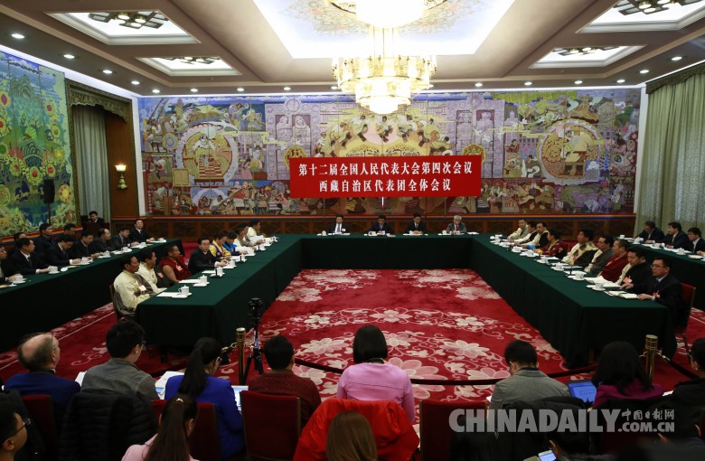 全国人大西藏代表团全体会议向媒体开放