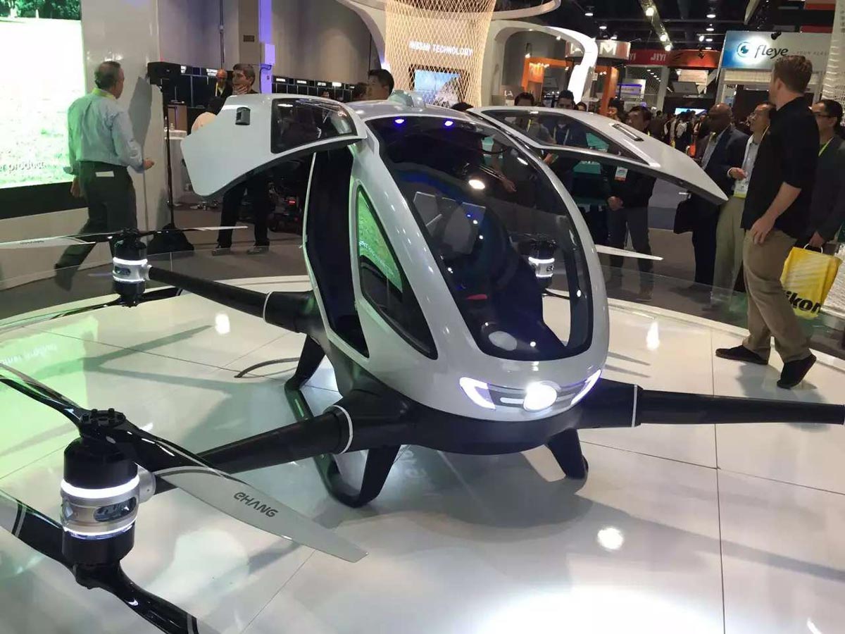 中国制造全球首款载客无人机将测试
