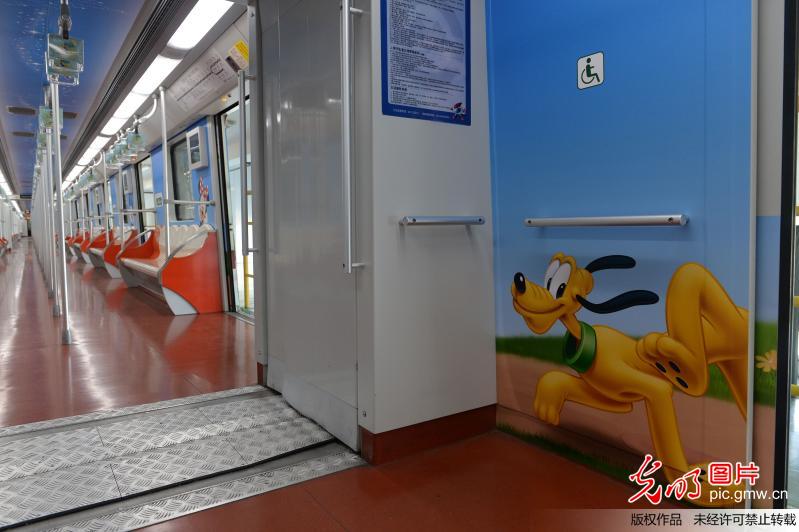 上海将首发迪士尼主题地铁列车