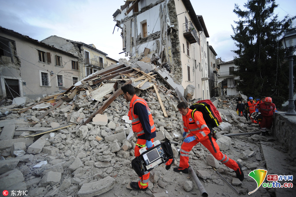 意大利中部发生6.4级地震 至少6人死亡