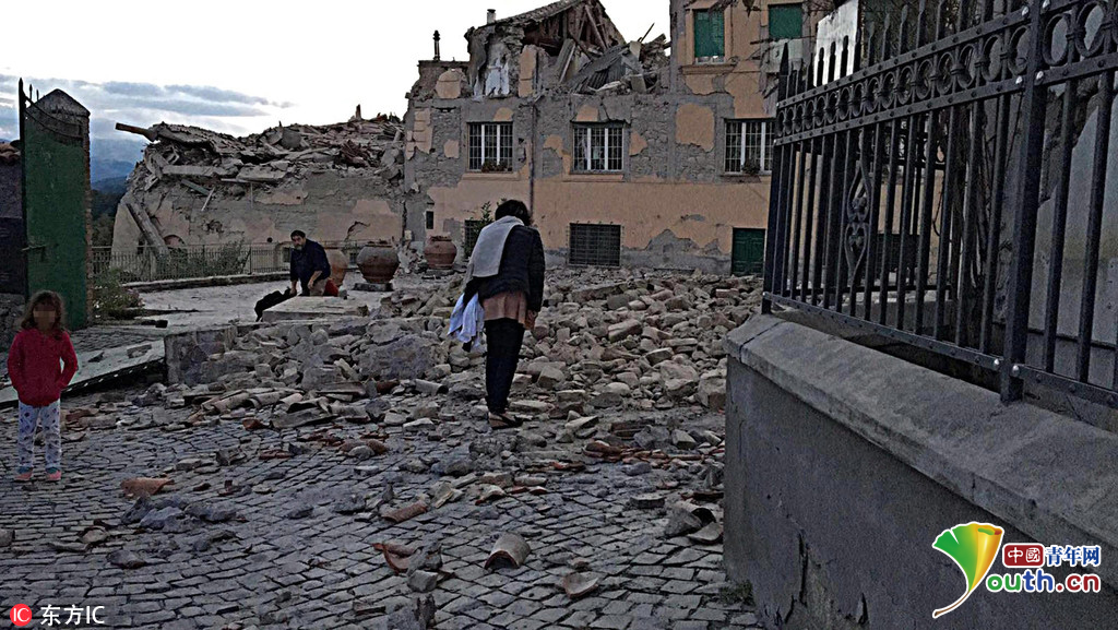 意大利中部发生6.4级地震 至少6人死亡