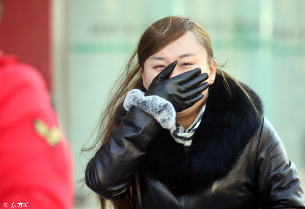 北方寒流来袭 哈尔滨降温十度达到零下二十度